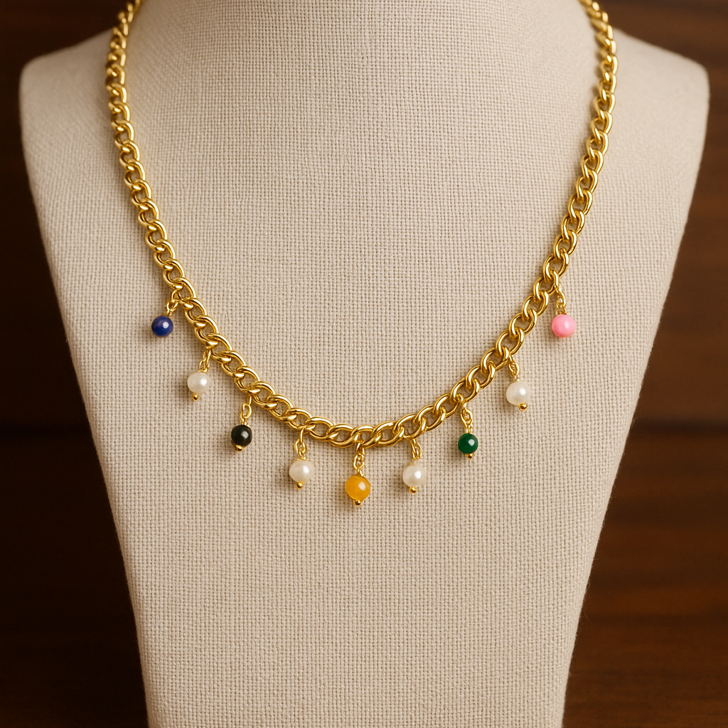 Collar Joyful Baño de Oro