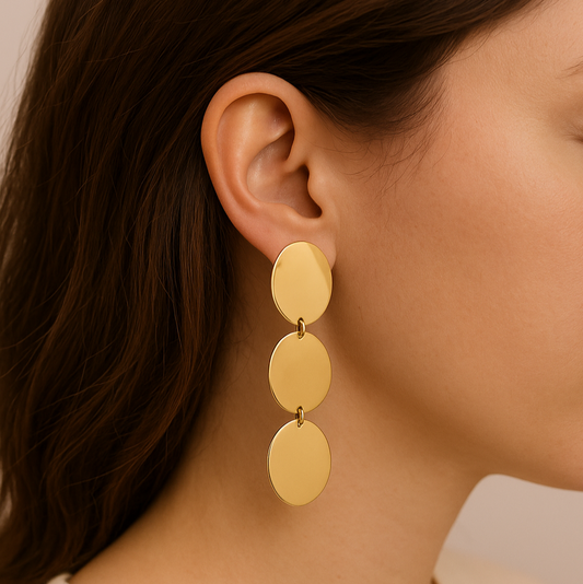 Pendientes Adore Baño de Oro - MINNI MOON-Lepetitemarie-Singularu-PDPAOLA-Luamarta