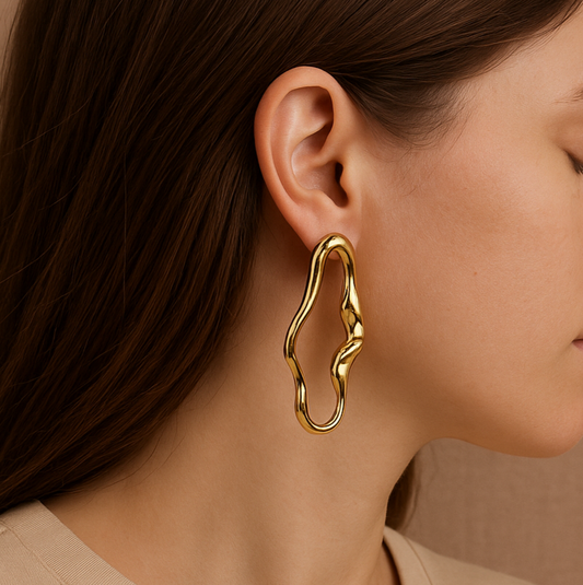 Pendientes Flow Baño de Oro - MINNI MOON-Lepetitemarie-Singularu-PDPAOLA-Luamarta