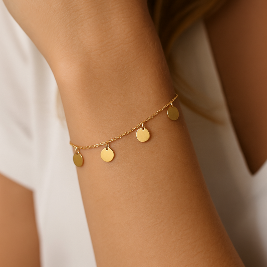 Pulsera Dots Baño de Oro - MINNI MOON-Lepetitemarie-Singularu-PDPAOLA-Luamarta