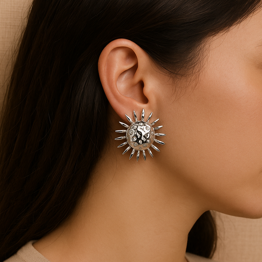 Pendientes Solis Plateados