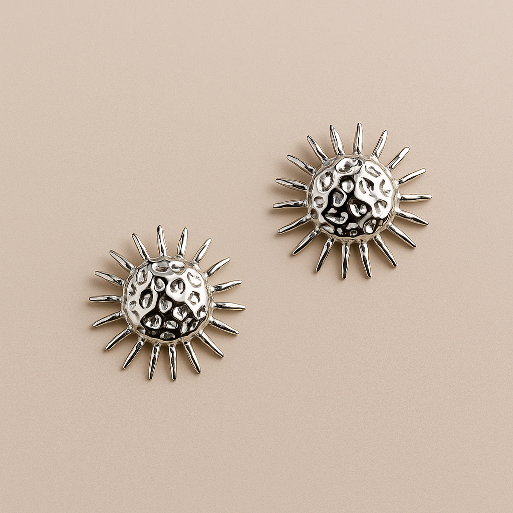 Pendientes Solis Plateados