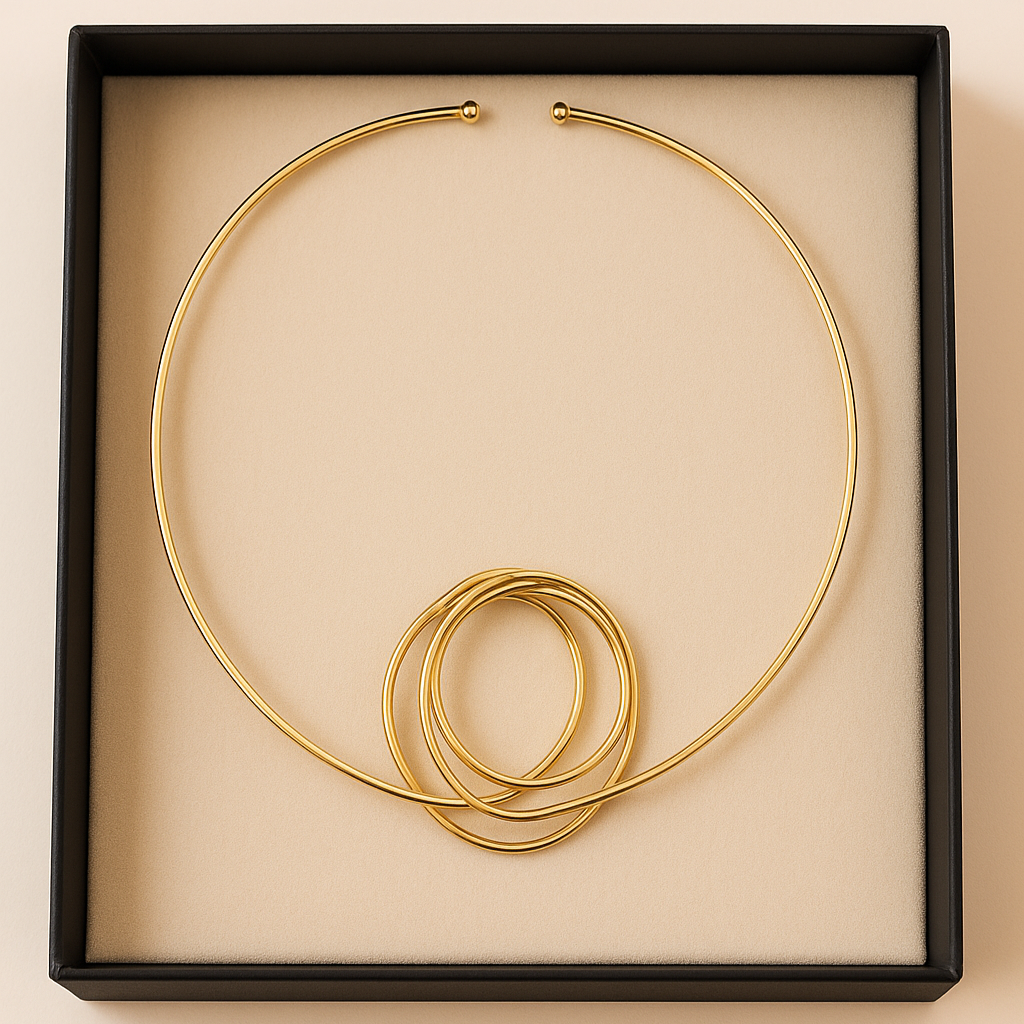 Collar Cleo Baño de Oro