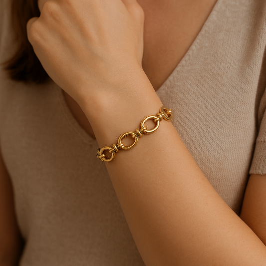 Pulsera Fare Baño de Oro