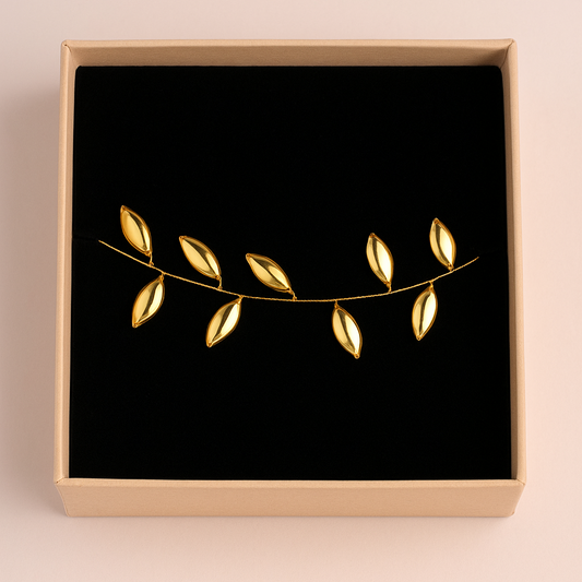 Choker/collar alambre Chapas Doradas Baño de Oro