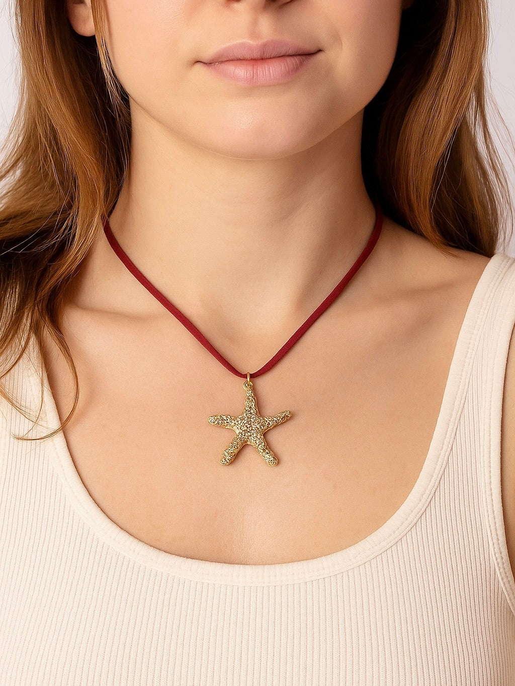Collar Cordón con Estrella de Mar