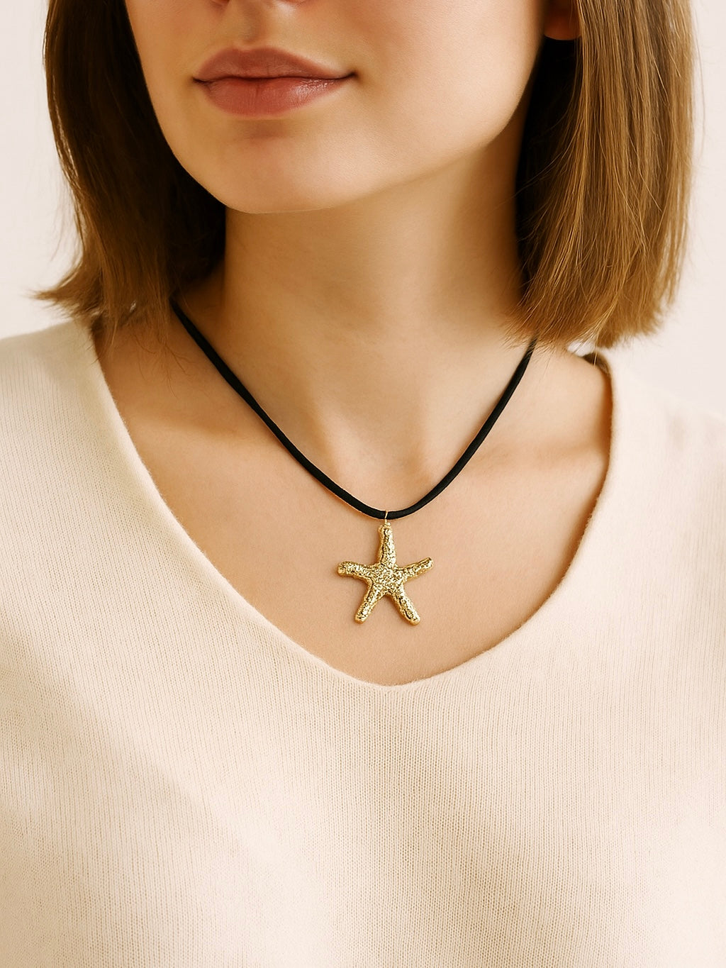 Collar Cordón con Estrella de Mar