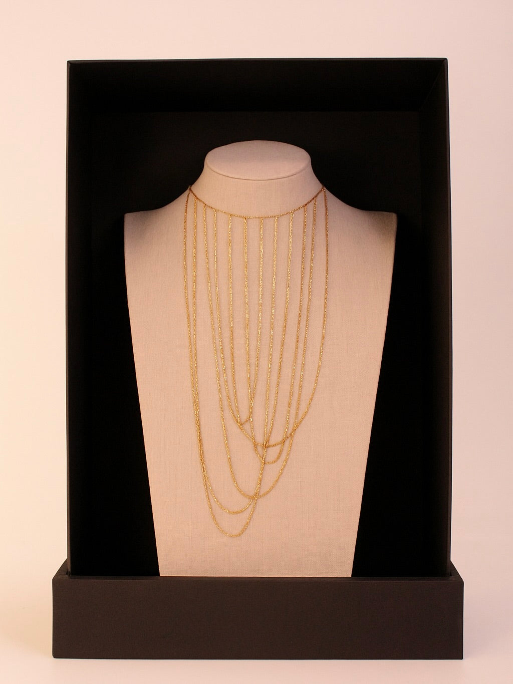 Collar Cascada Acero Inoxidable Dorado y Plateado
