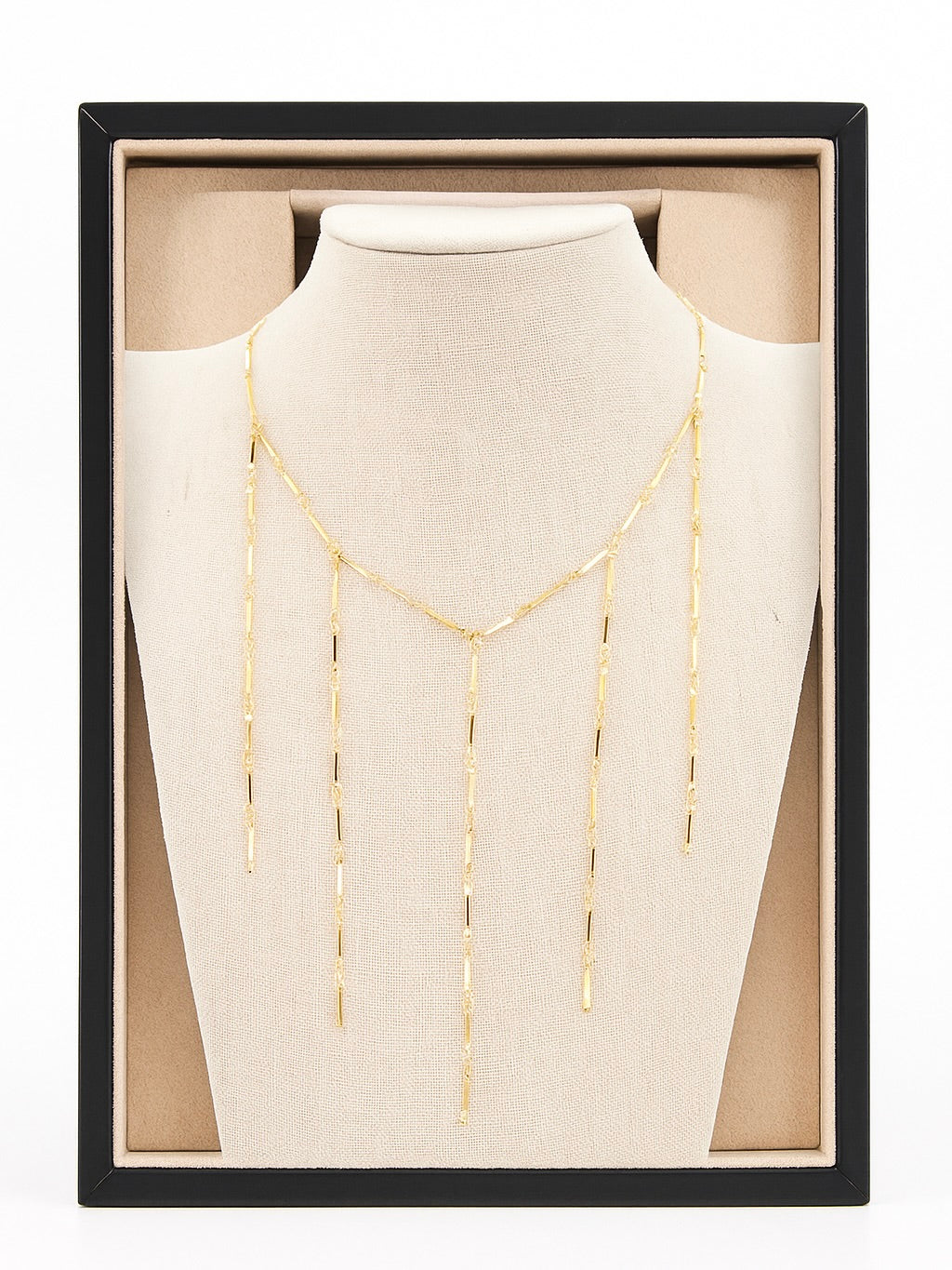Collar Cortina Acero Inoxidable Dorado