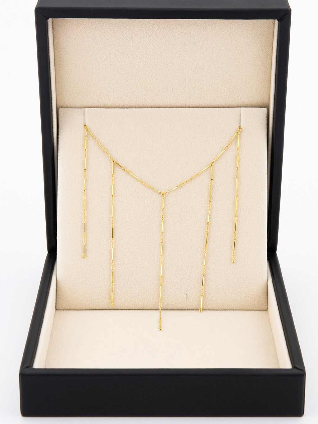 Collar Cortina Acero Inoxidable Dorado