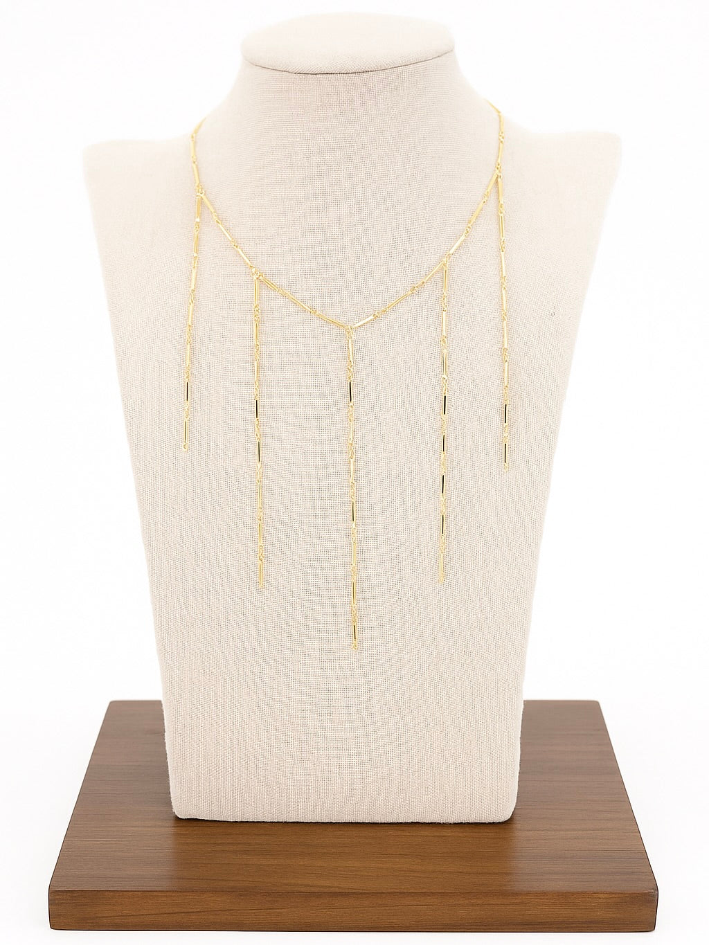 Collar Cortina Acero Inoxidable Dorado