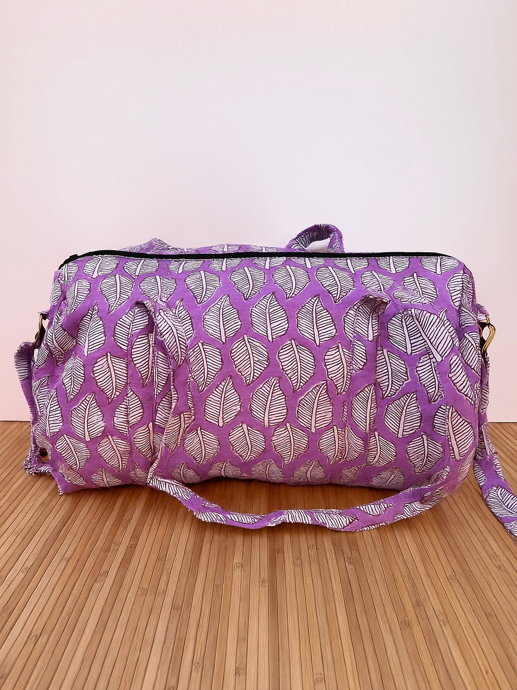 Bolso viaje de India de algodón hecho a mano | Bolso para usar como equipaje de mano o cabina