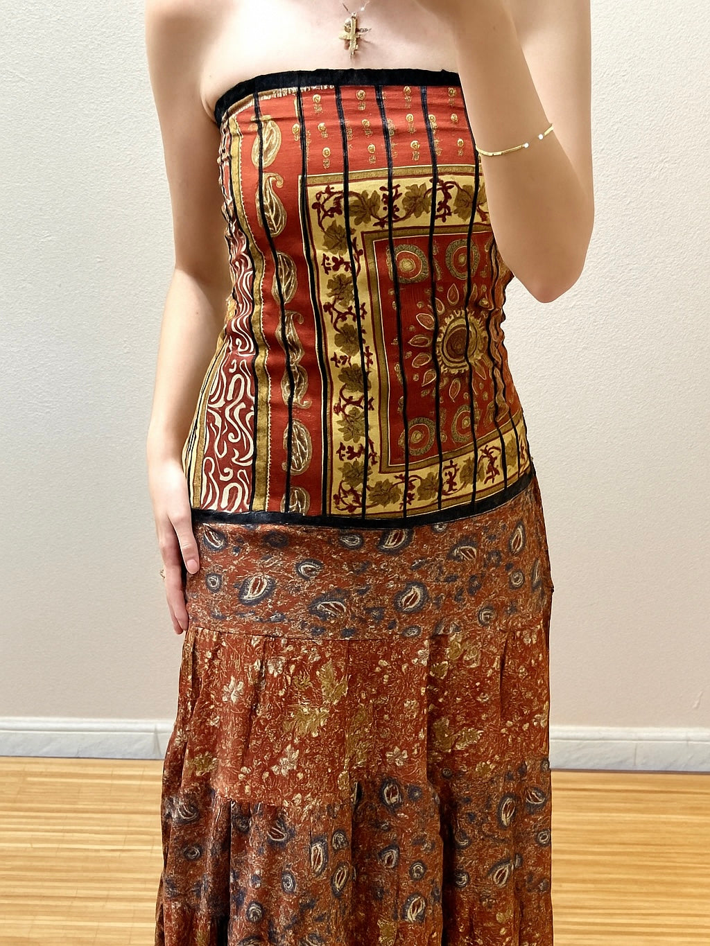 Vestidos indios palabra de honor | Talla única