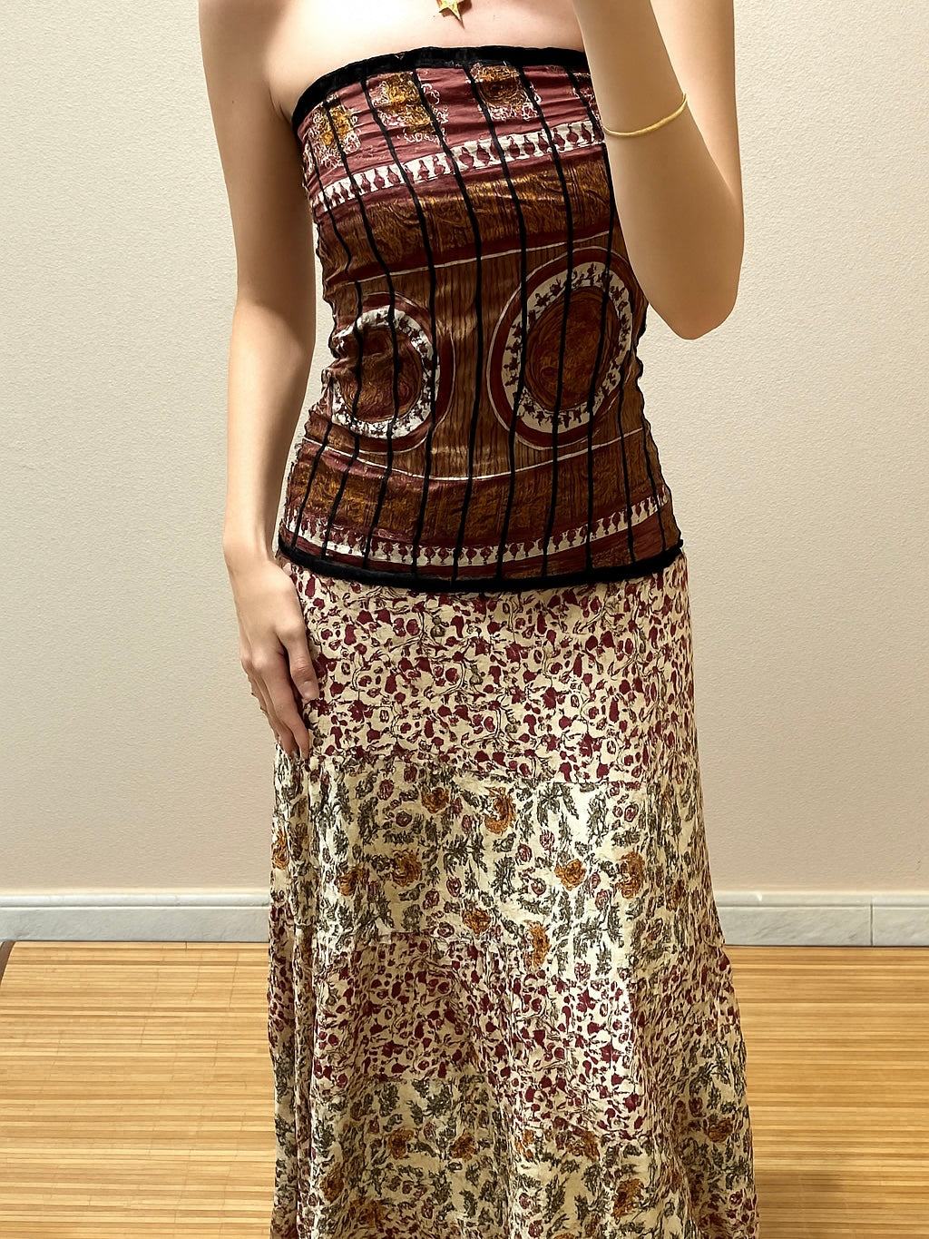 Vestidos indios palabra de honor | Talla única