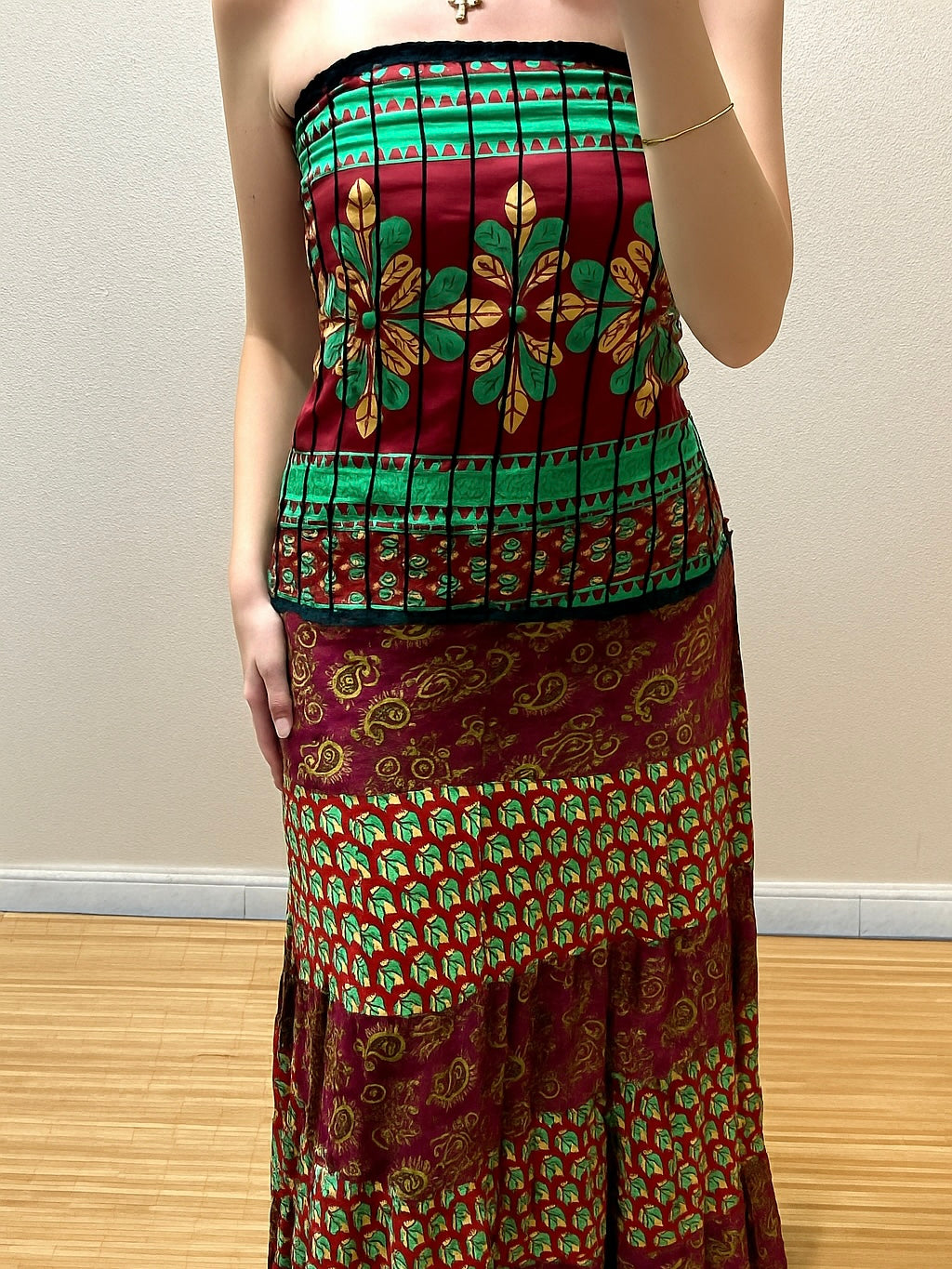Vestidos indios palabra de honor | Talla única
