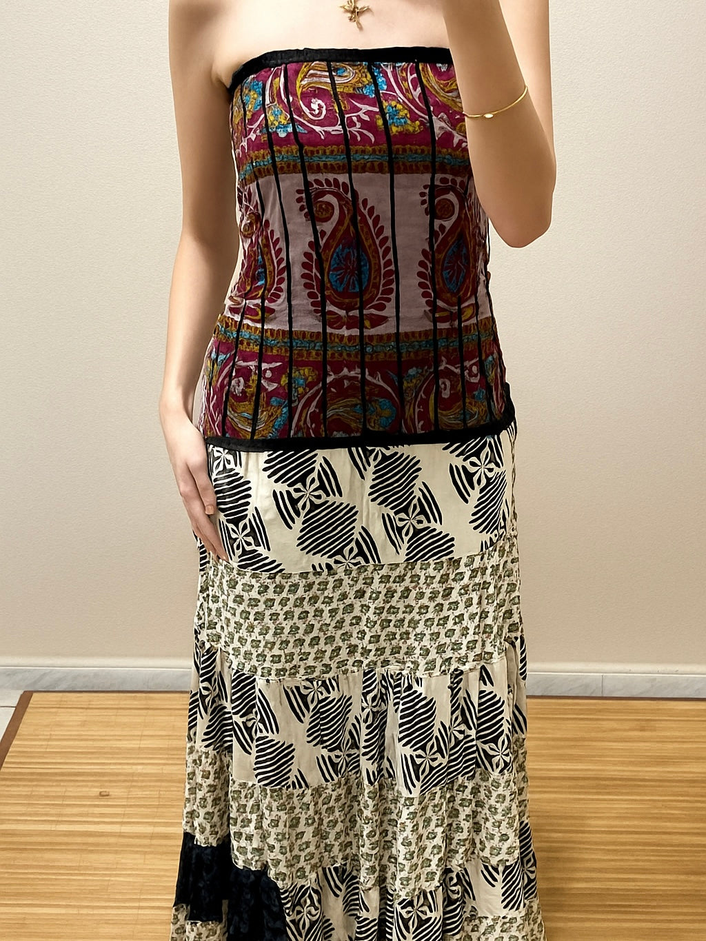 Vestidos indios palabra de honor | Talla única