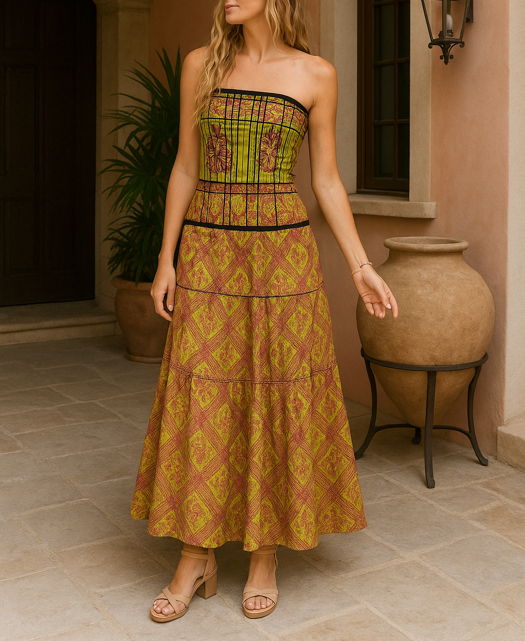 Vestidos indios palabra de honor | Talla única