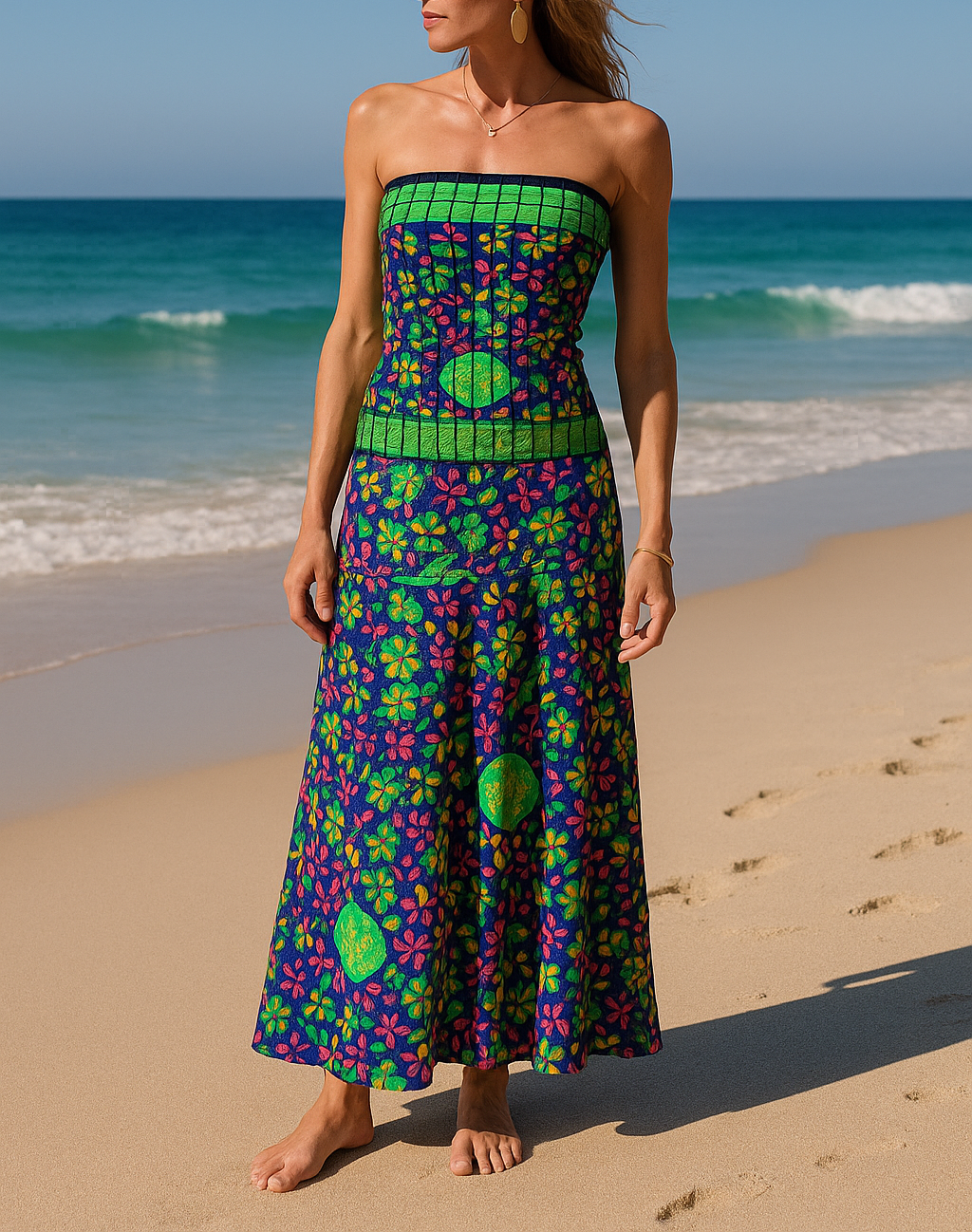 Vestidos indios palabra de honor | Talla única