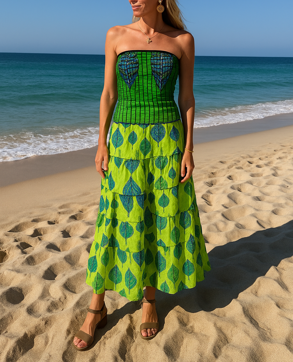 Vestidos indios palabra de honor | Talla única