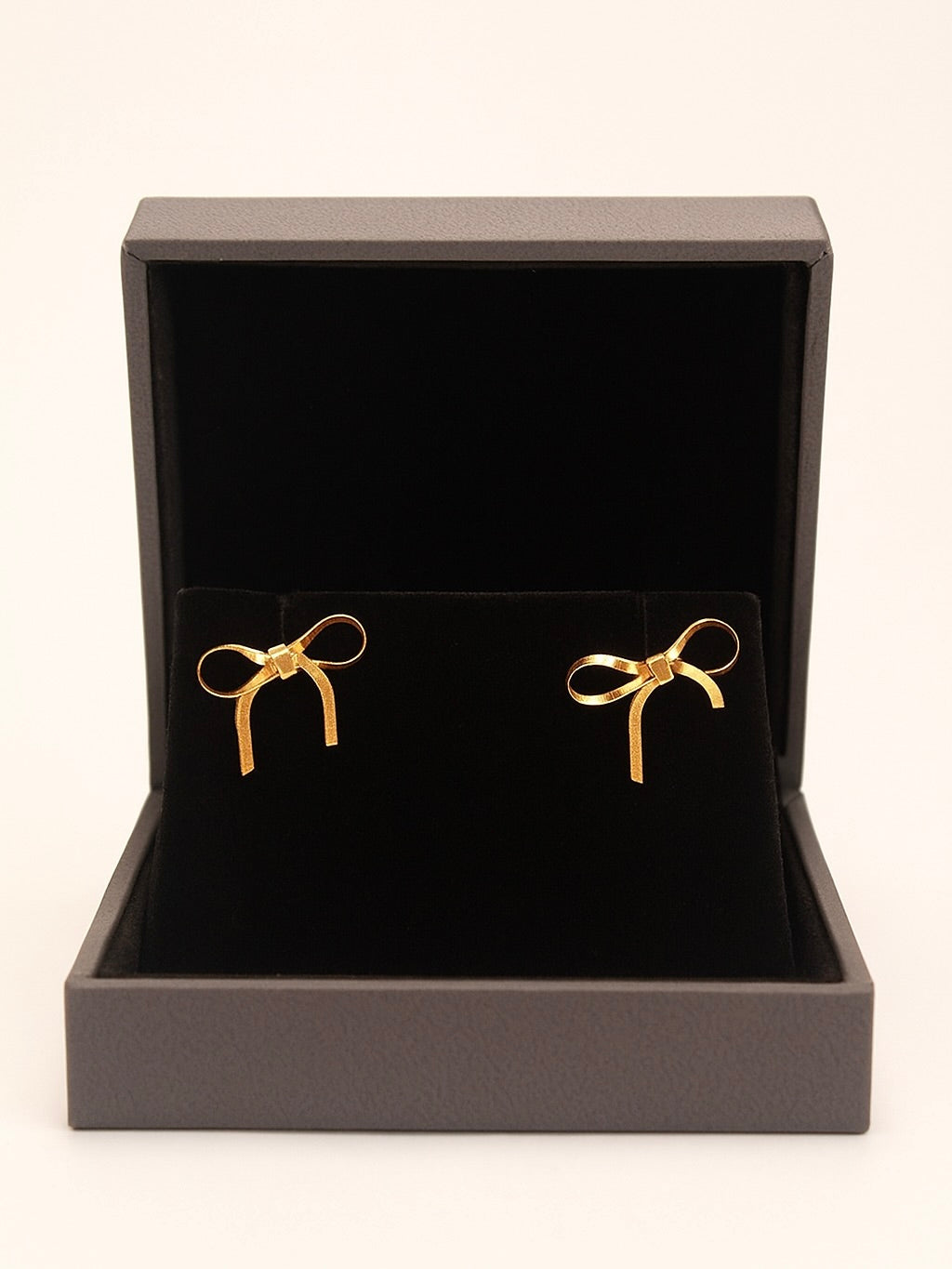 Pendientes de Lazo | Baño de Oro 14k