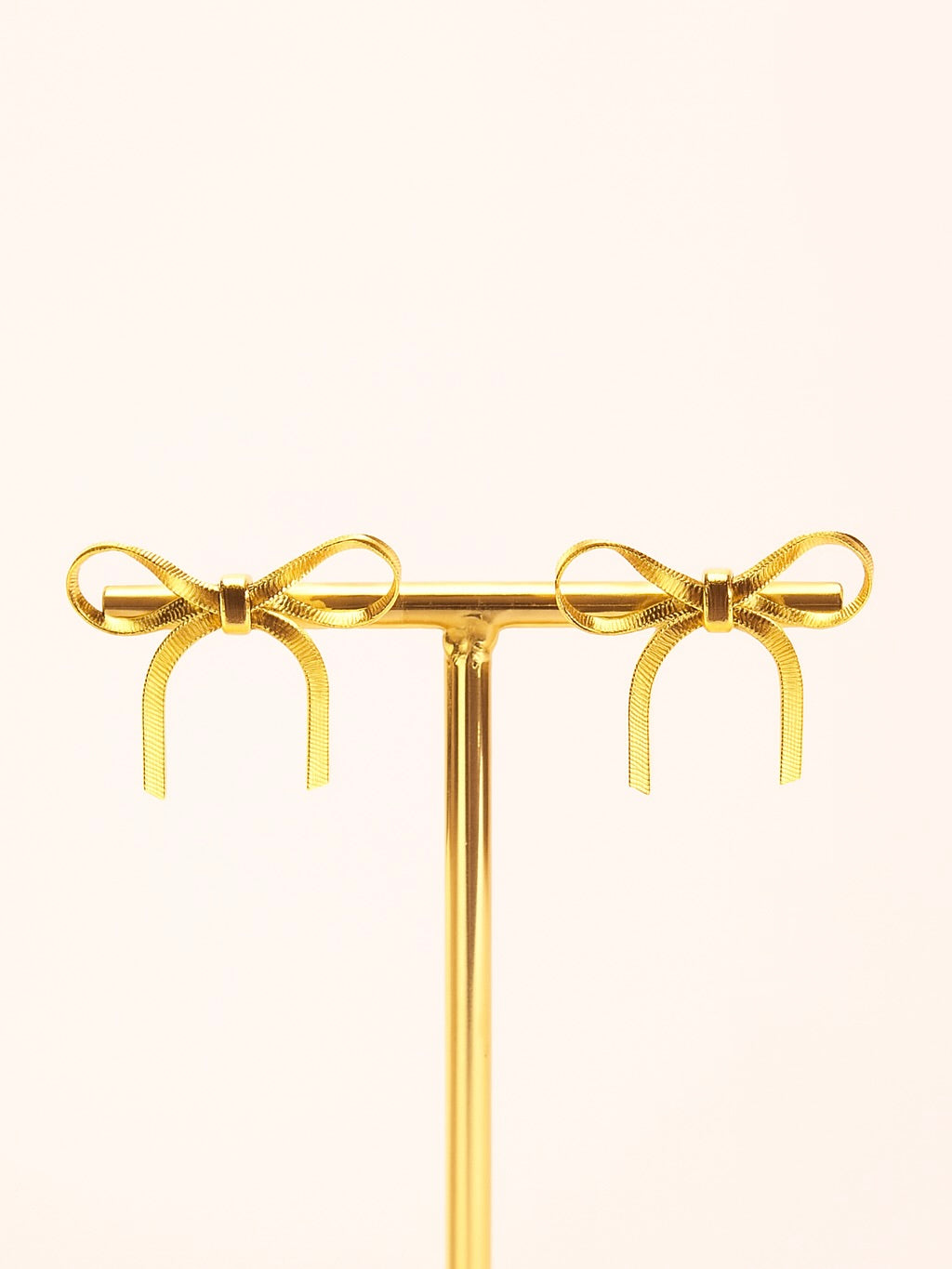 Pendientes de Lazo | Baño de Oro 14k
