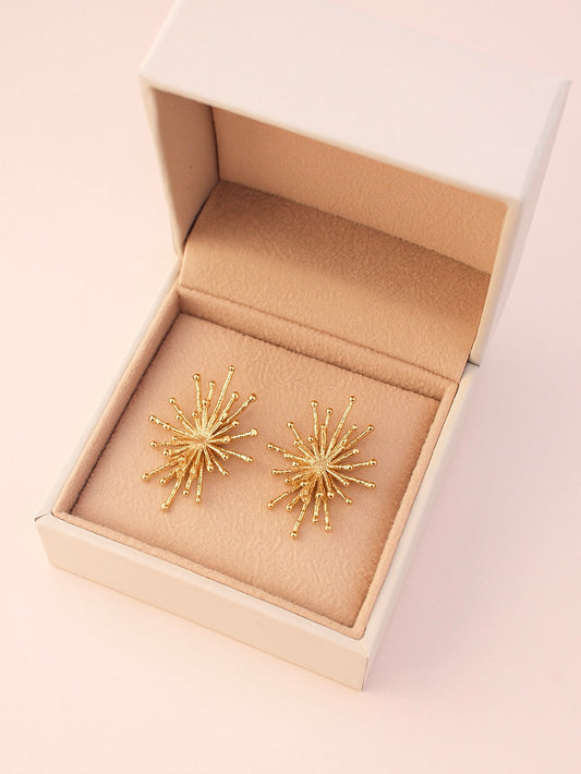 Pendientes Destellos | Baño de Oro 14k