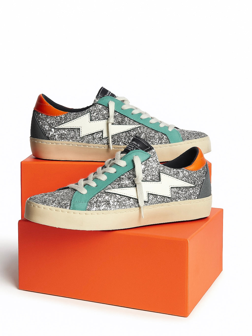 Zapatillas rayo con purpurina mujer – Tallas 36 a 41