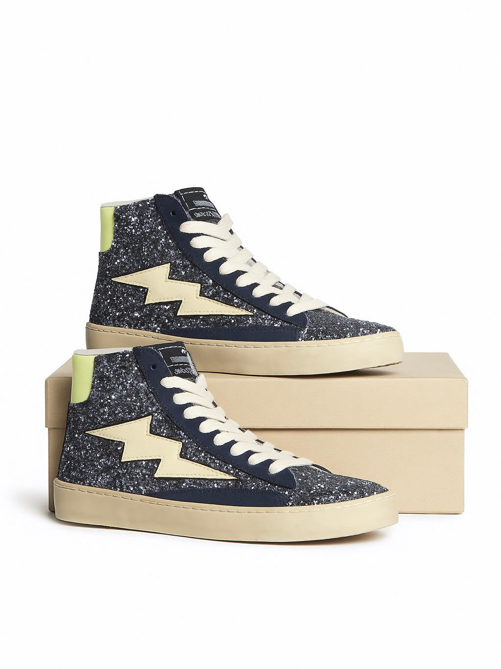 Zapatillas rayo con purpurina mujer – Tallas 36 a 41
