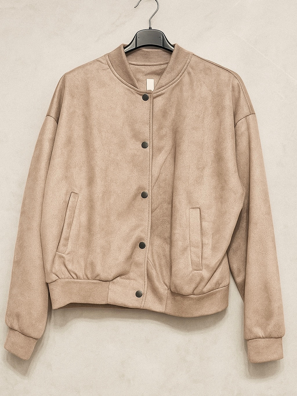 Chaqueta bomber efecto ante oversize mujer