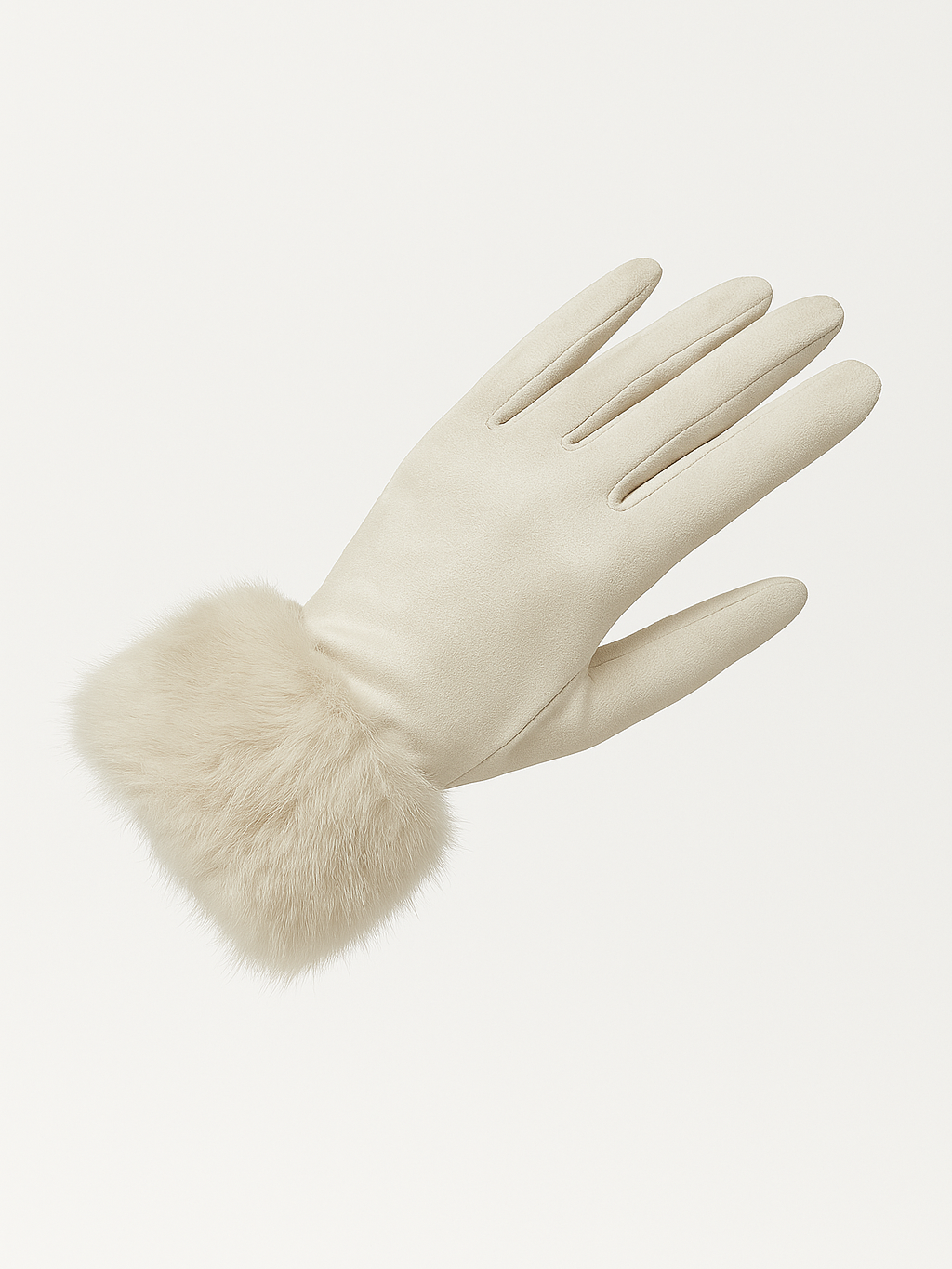 Guantes de Antelina con Puño de Pelo Sintético – Táctiles y Elegantes