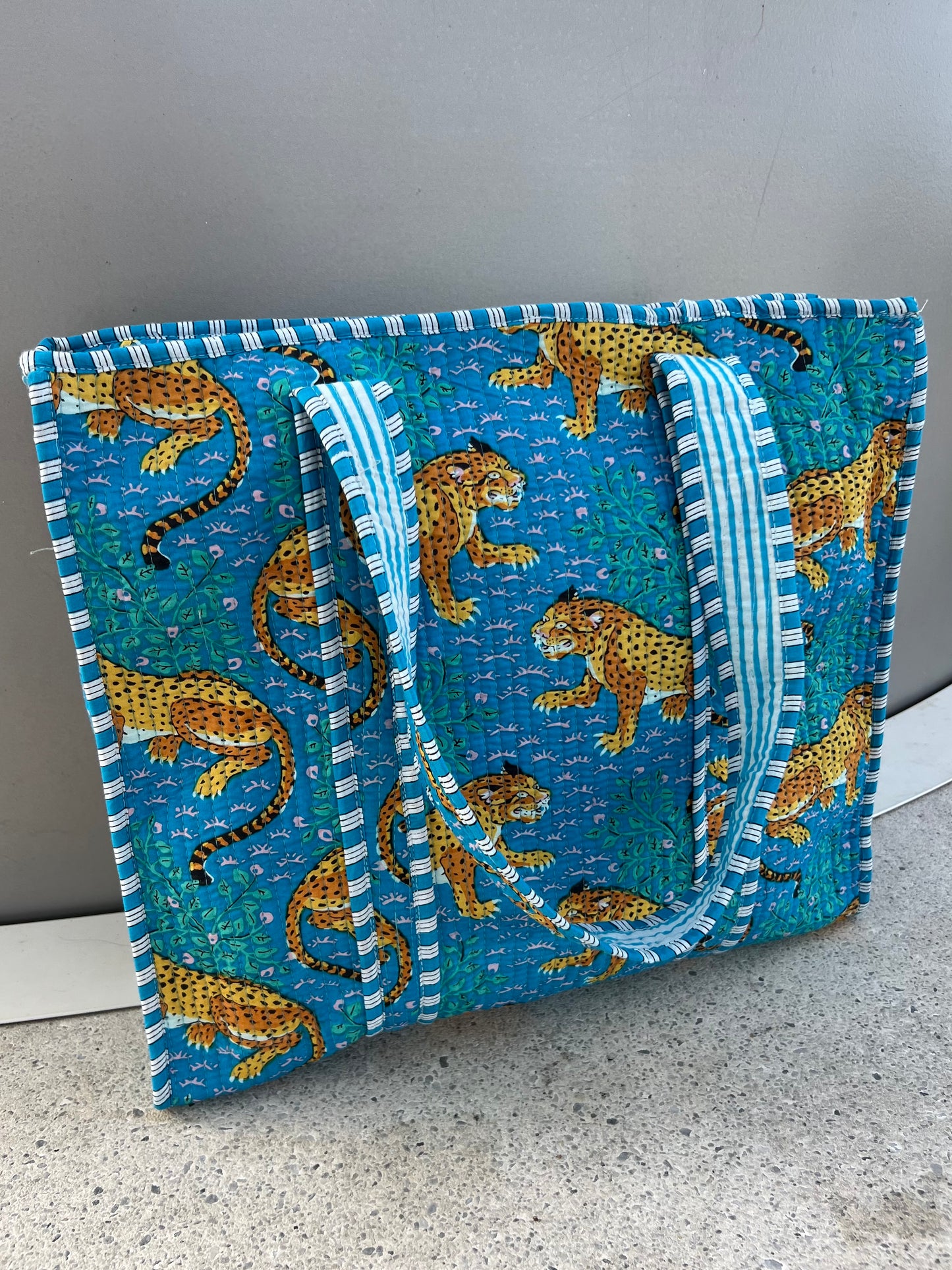 Bolsa viaje algodón Tote bag con cremallera