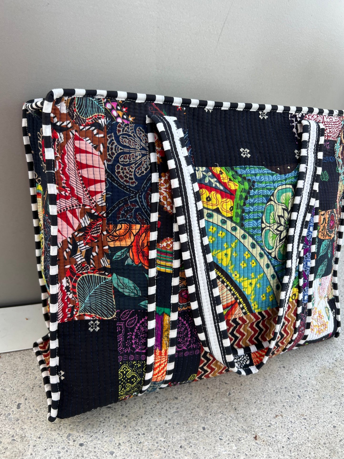 Bolsa viaje algodón Tote bag con cremallera