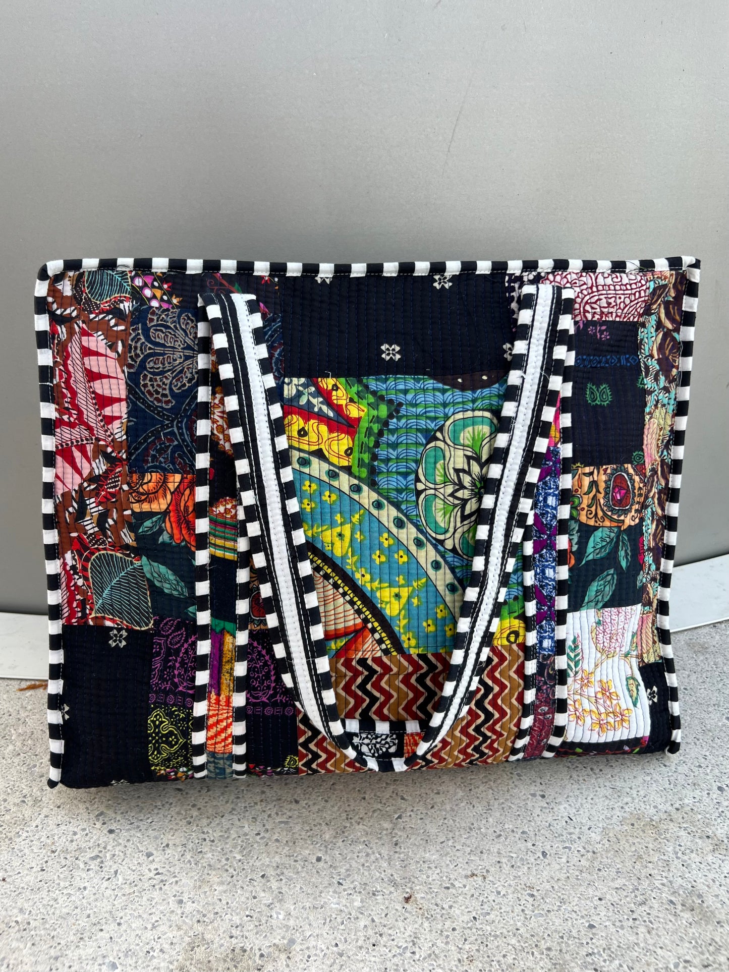 Bolsa viaje algodón Tote bag con cremallera