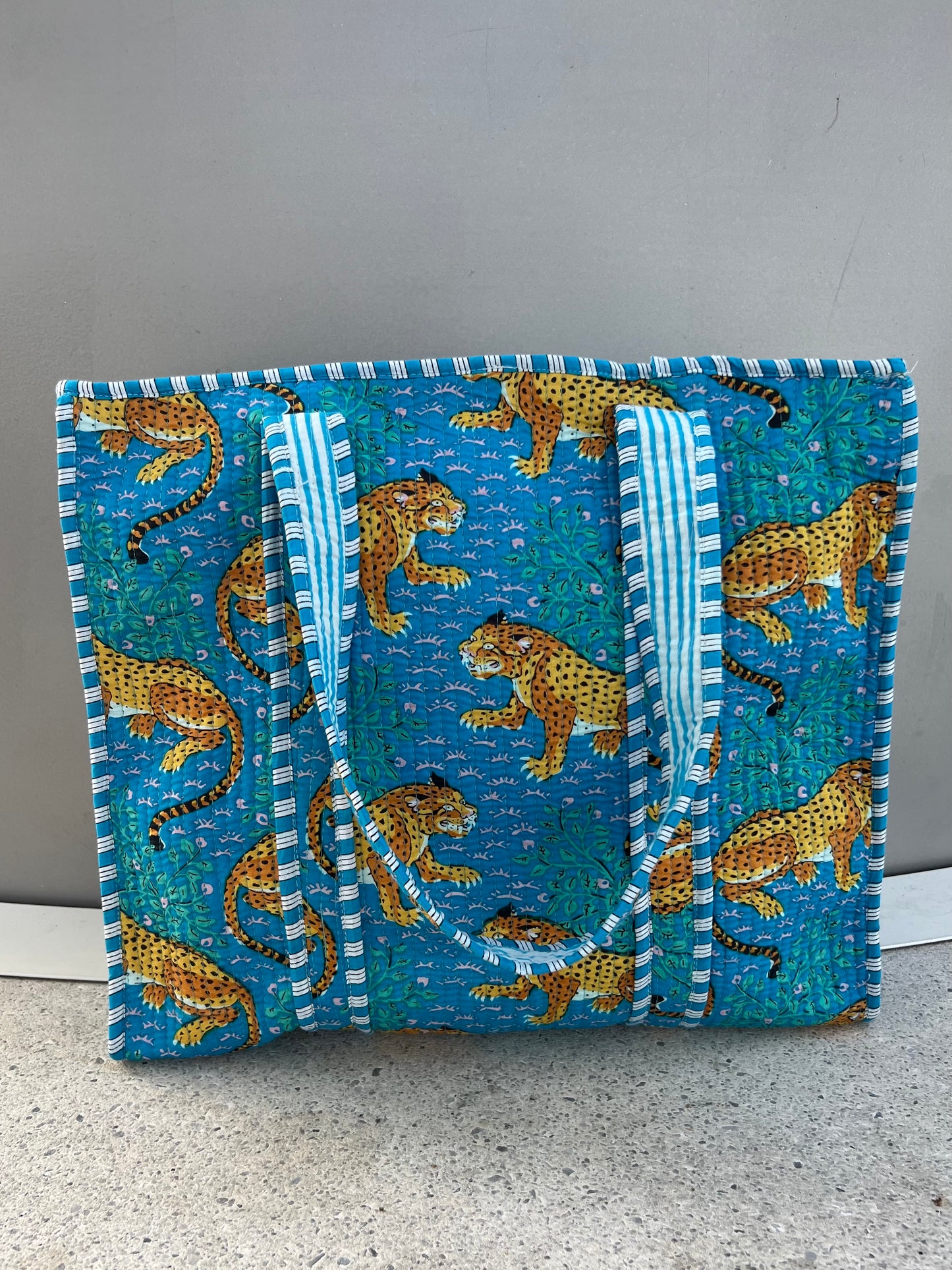 Bolsa viaje algodón Tote bag con cremallera