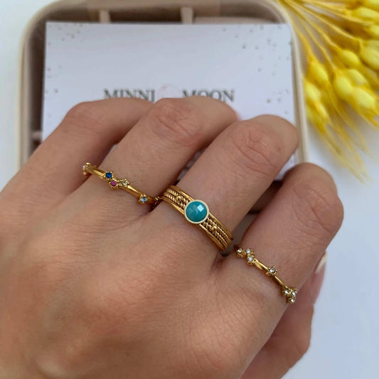 Anillo Galaxy Baño de Oro - MINNI MOON-Lepetitemarie-Singularu-PDPAOLA-Luamarta