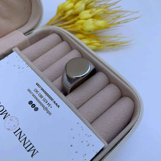 Anillo de hombre Leonardo Plateado - MINNI MOON-Lepetitemarie-Singularu-PDPAOLA-Luamarta