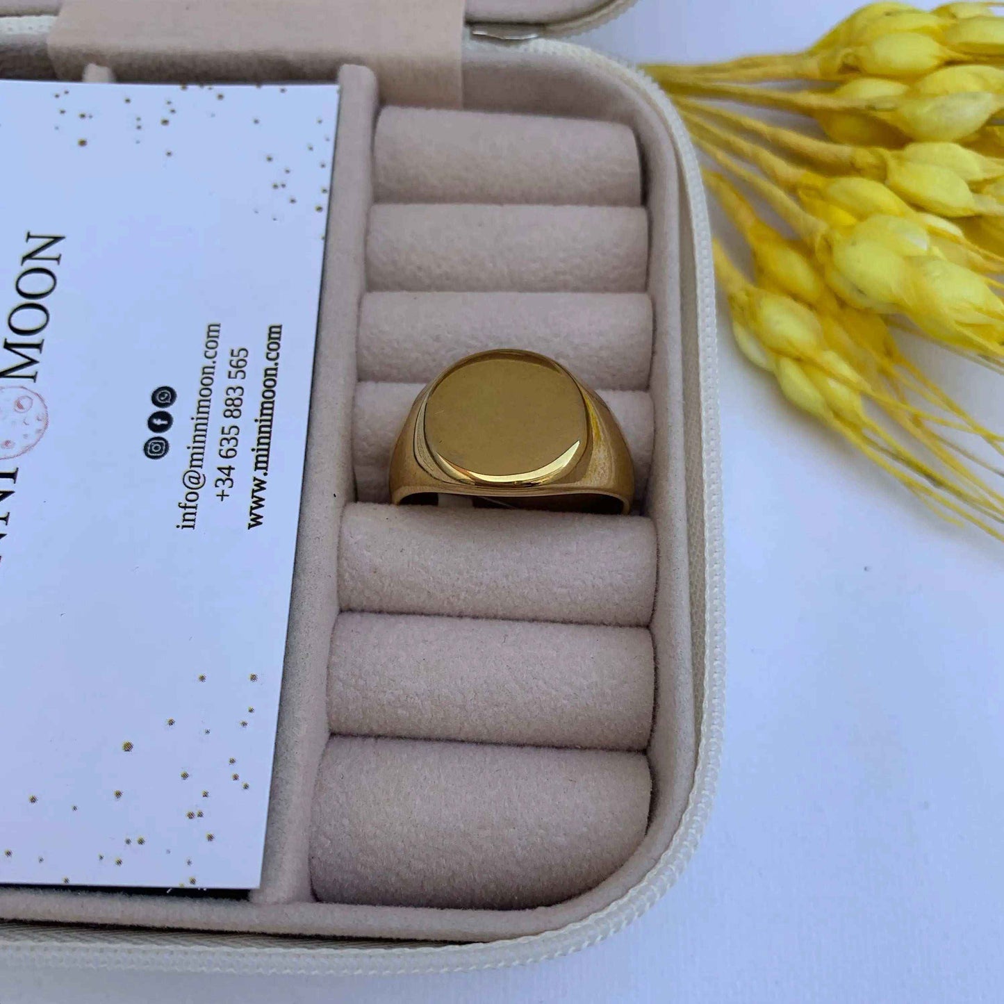 Anillo de hombre Leopoldo Baño de Oro - MINNI MOON-Lepetitemarie-Singularu-PDPAOLA-Luamarta