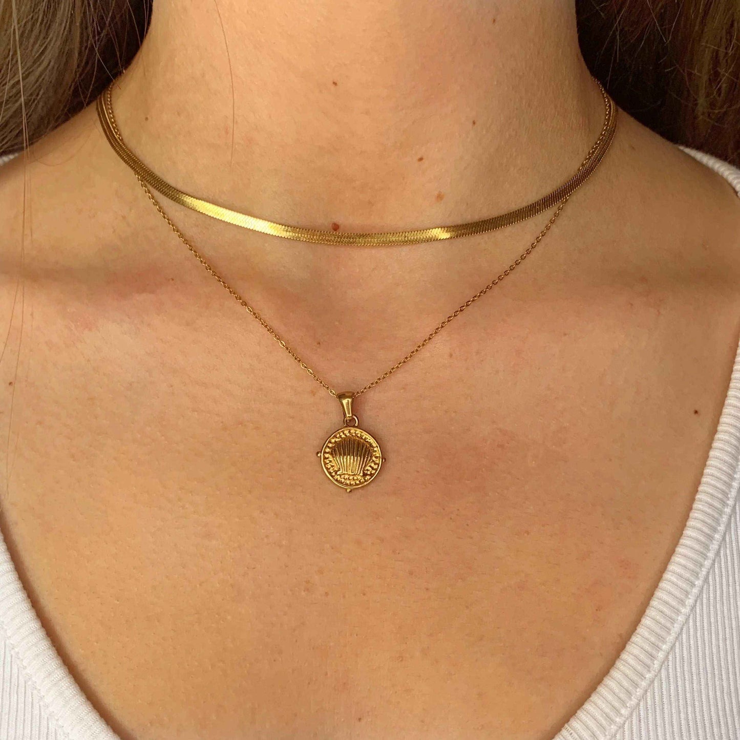 Collar Concha Baño de Oro - MINNI MOON-Lepetitemarie-Singularu-PDPAOLA-Luamarta