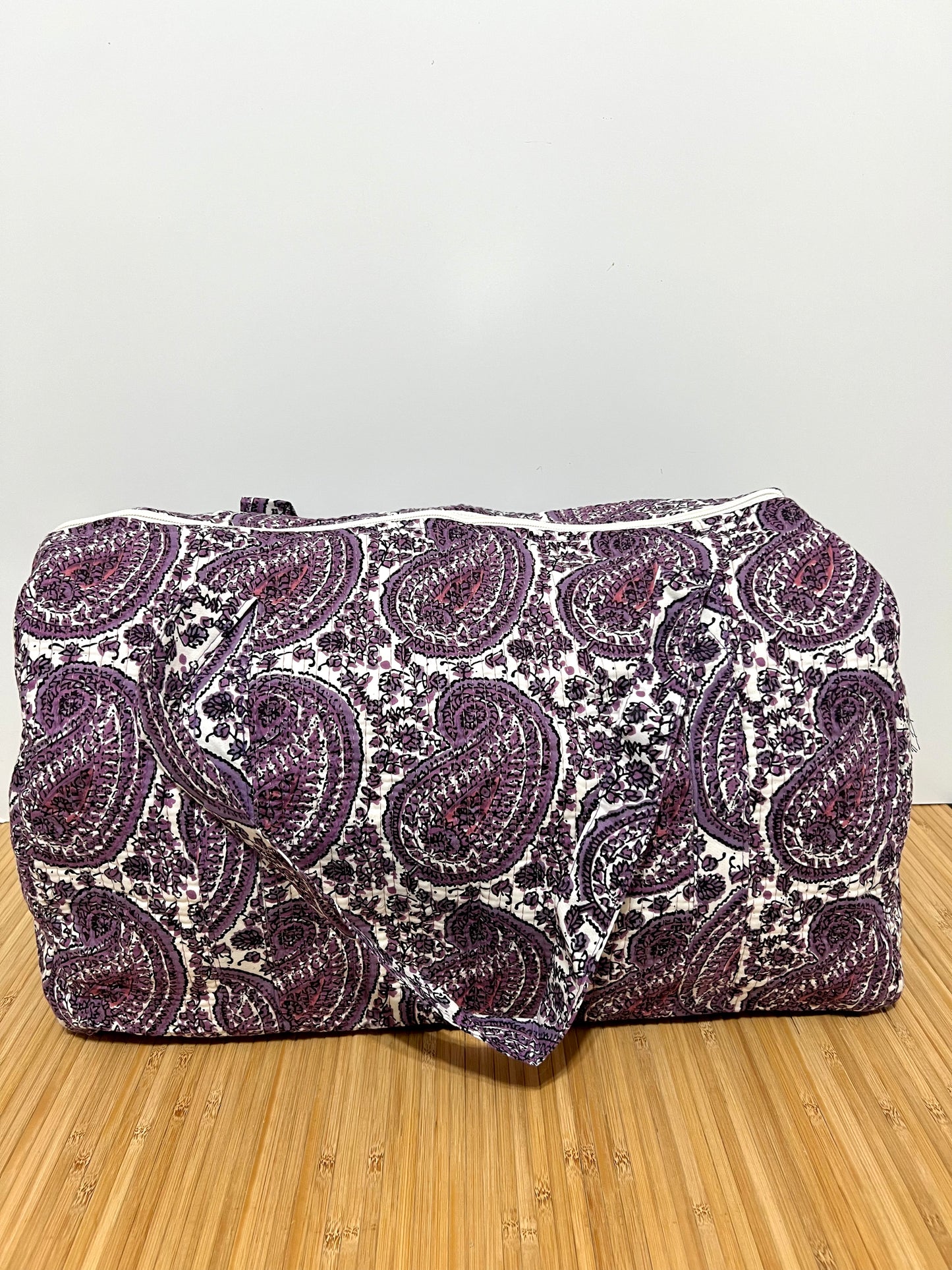 Bolso viaje de India de algodón hecho a mano | Bolso para usar como equipaje de mano o cabina
