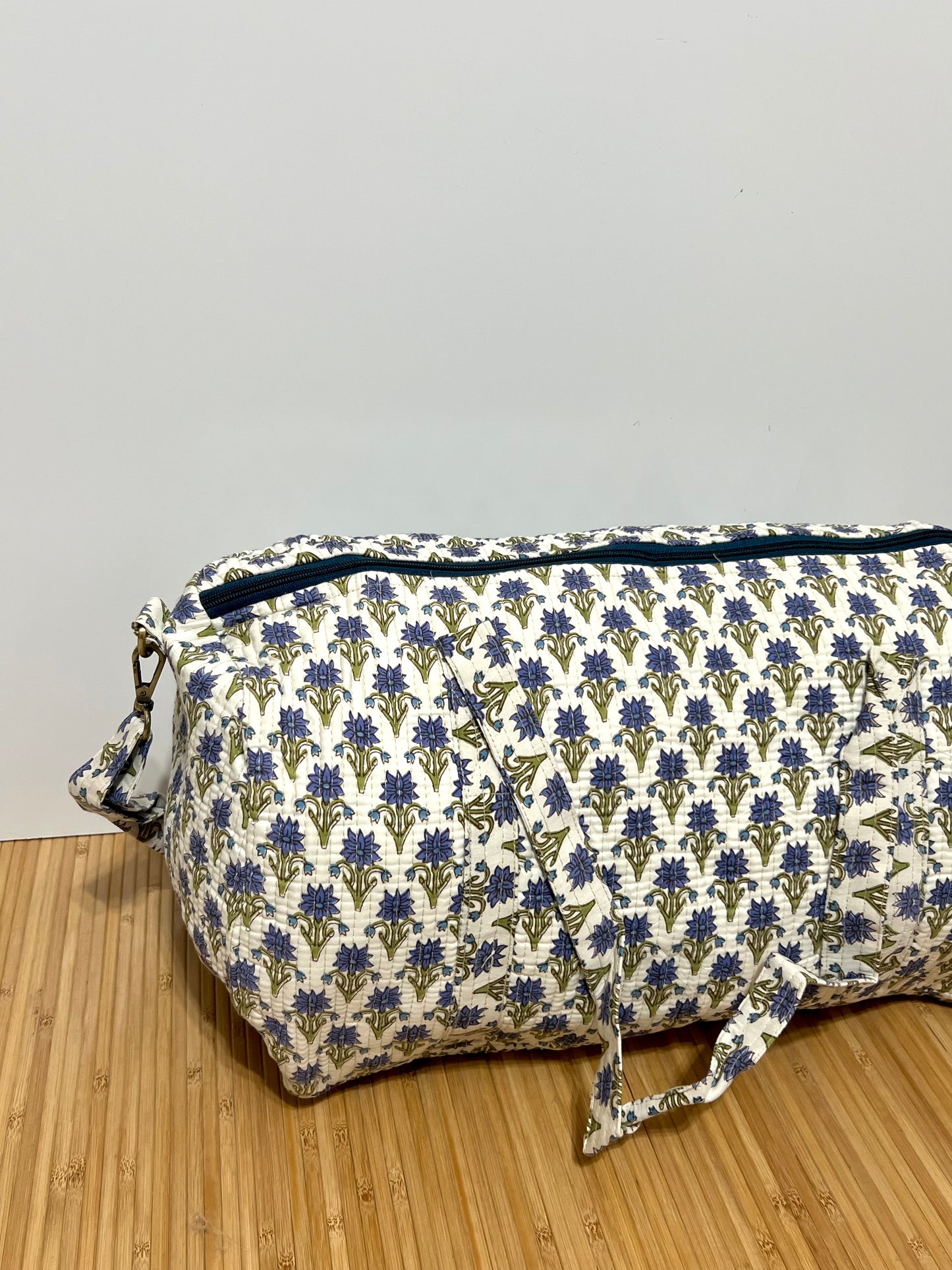 Bolso viaje de India de algodón hecho a mano | Bolso para usar como equipaje de mano o cabina