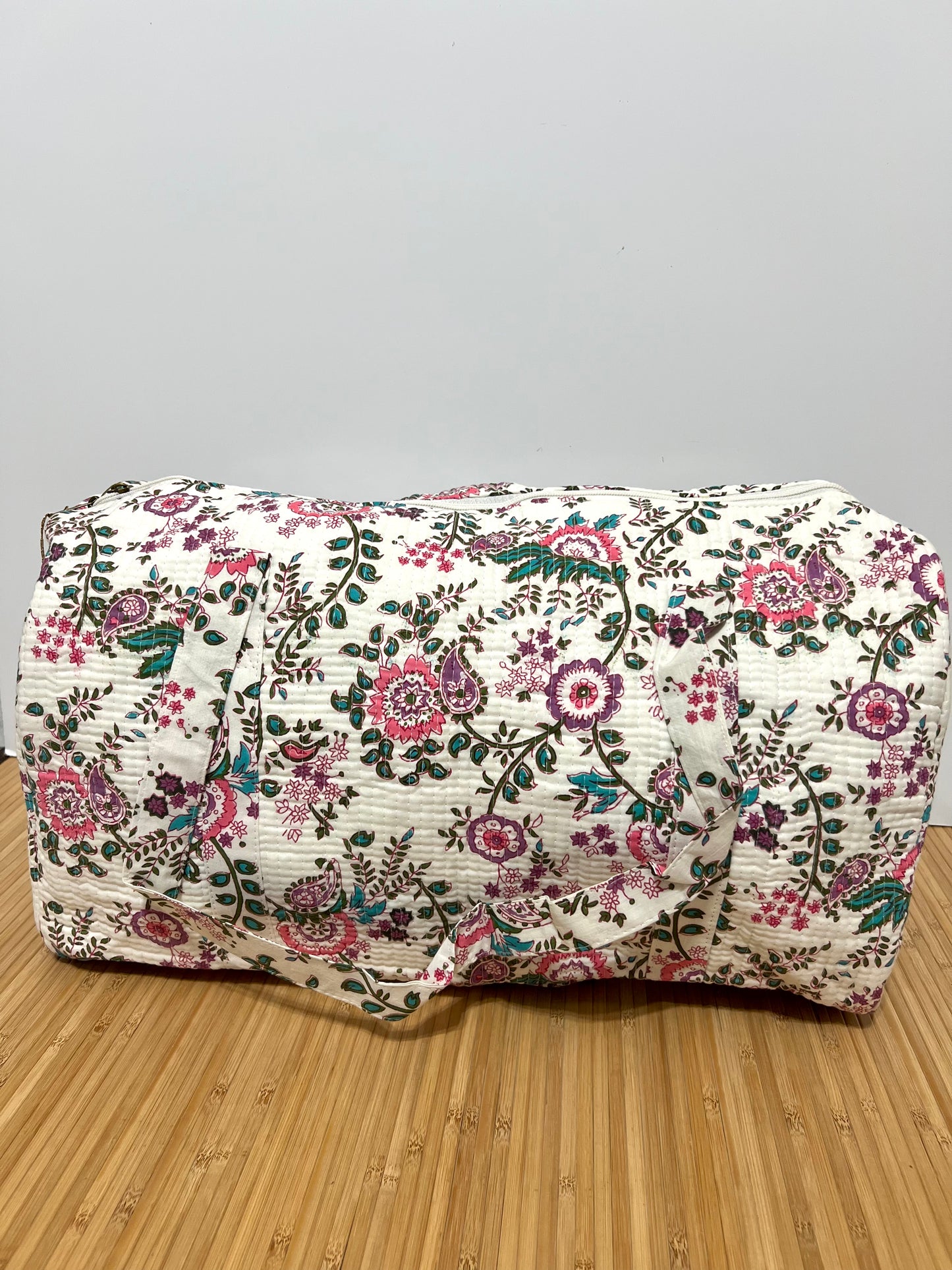 Bolso viaje de India de algodón hecho a mano | Bolso para usar como equipaje de mano o cabina