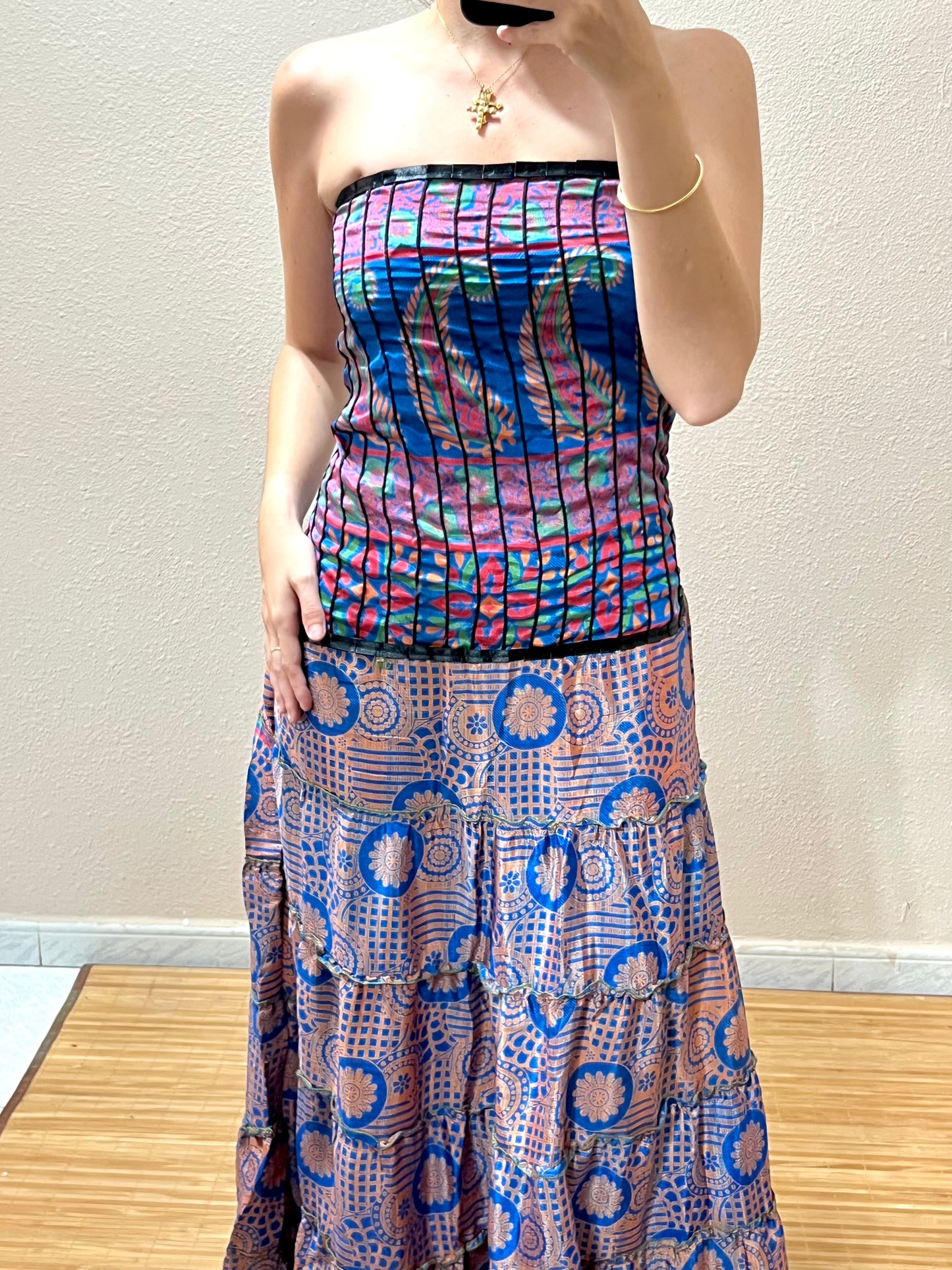 Vestidos indios palabra de honor | Talla única