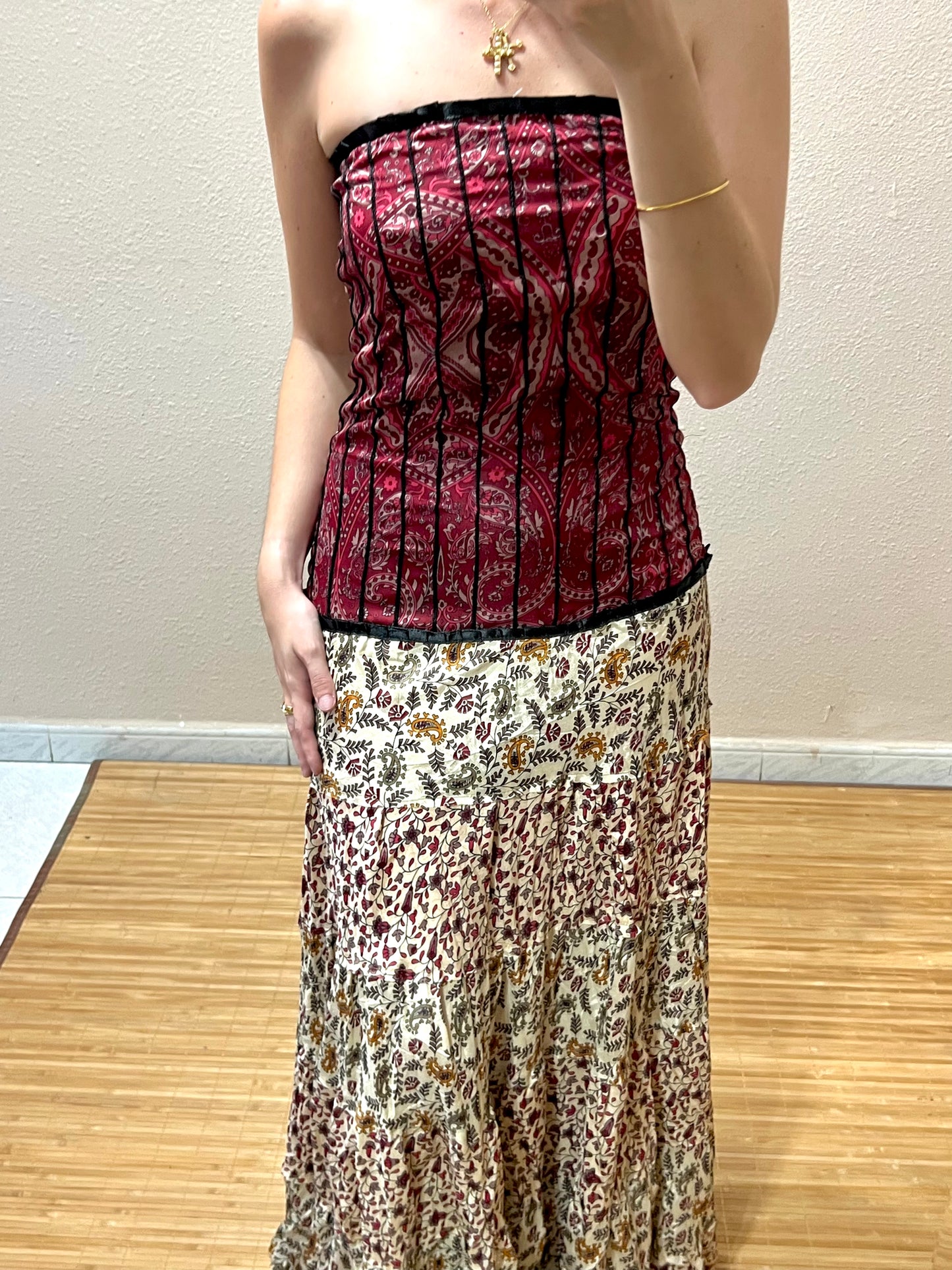 Vestidos indios palabra de honor | Talla única