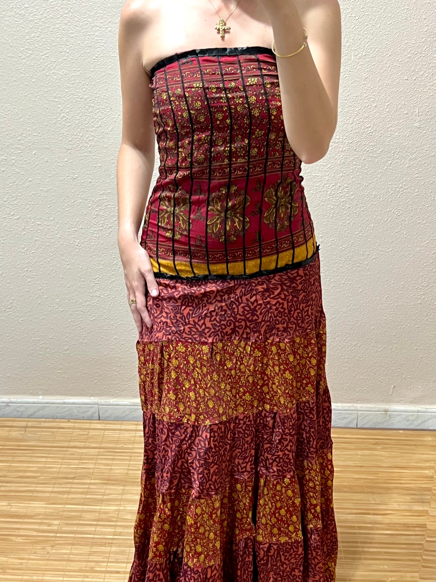 Vestidos indios palabra de honor | Talla única
