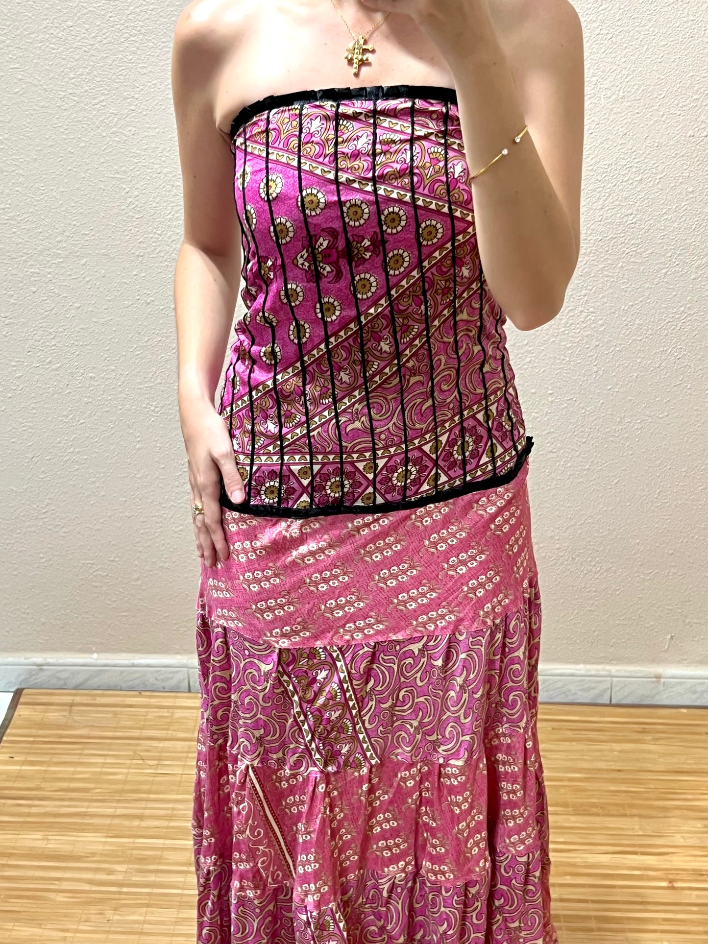 Vestidos indios palabra de honor | Talla única