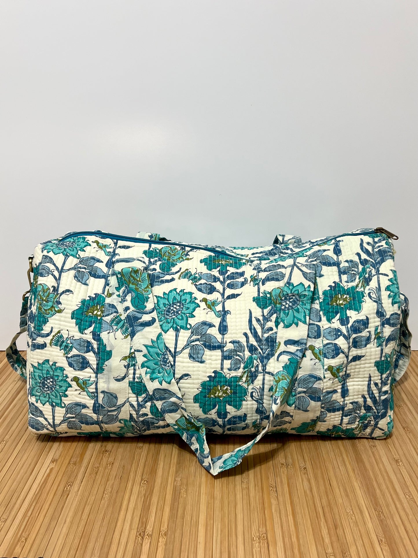 Bolso viaje de India de algodón hecho a mano | Bolso para usar como equipaje de mano o cabina