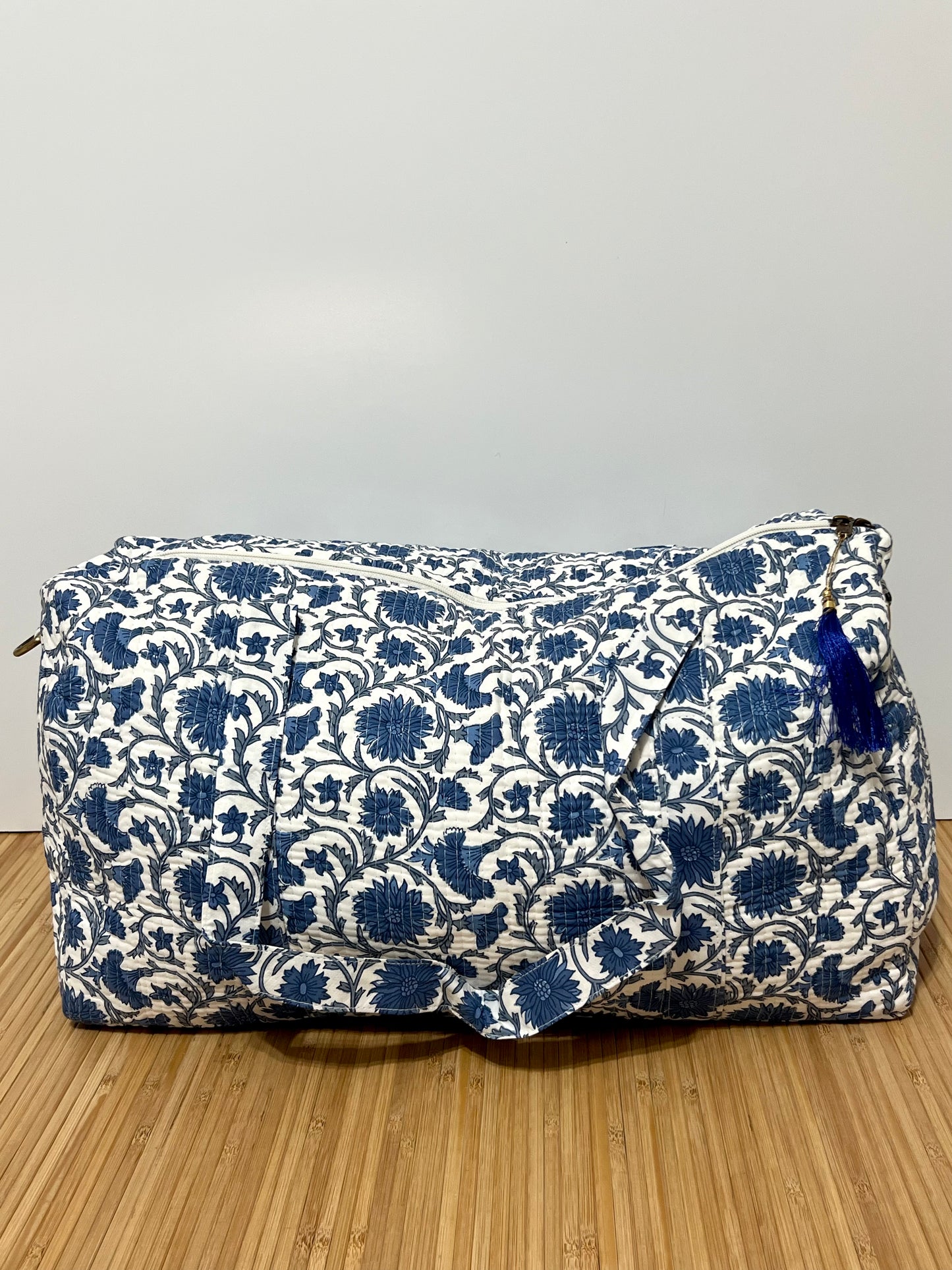 Bolso viaje de India de algodón hecho a mano | Bolso para usar como equipaje de mano o cabina