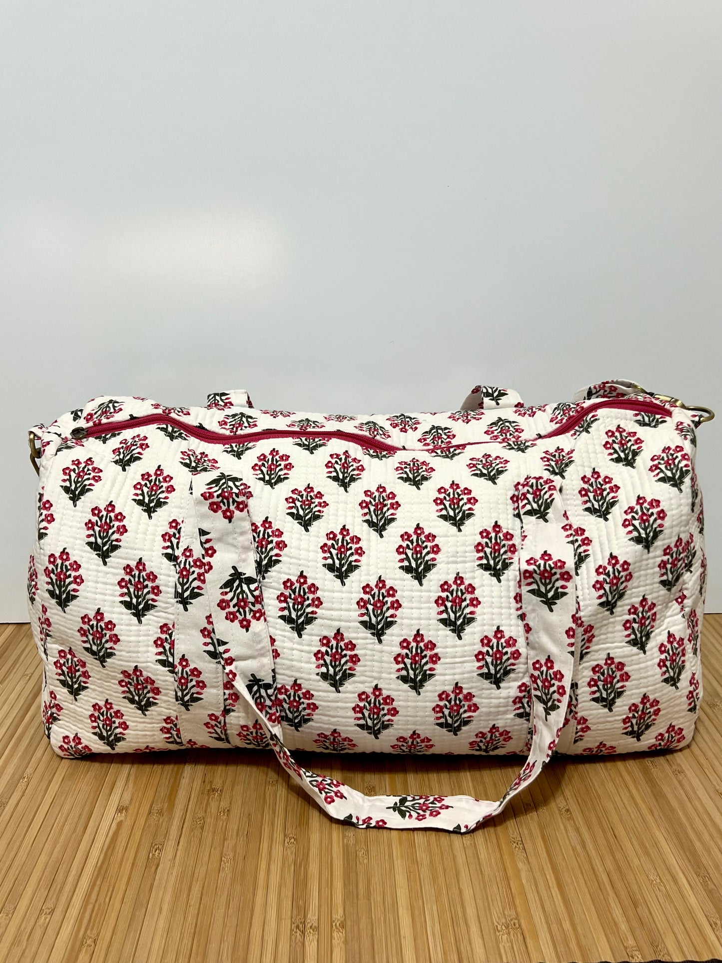 Bolso viaje de India de algodón hecho a mano | Bolso para usar como equipaje de mano o cabina