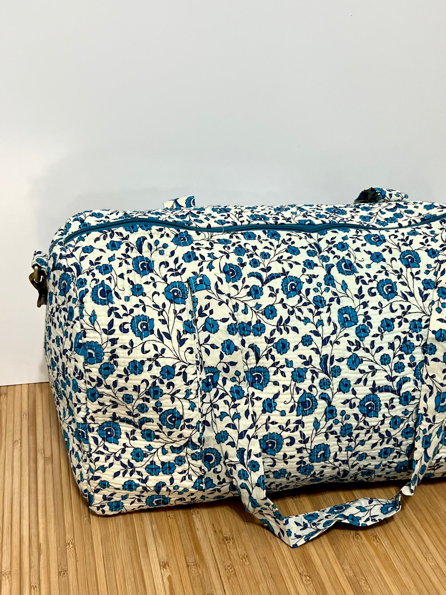 Bolso viaje de India de algodón hecho a mano | Bolso para usar como equipaje de mano o cabina