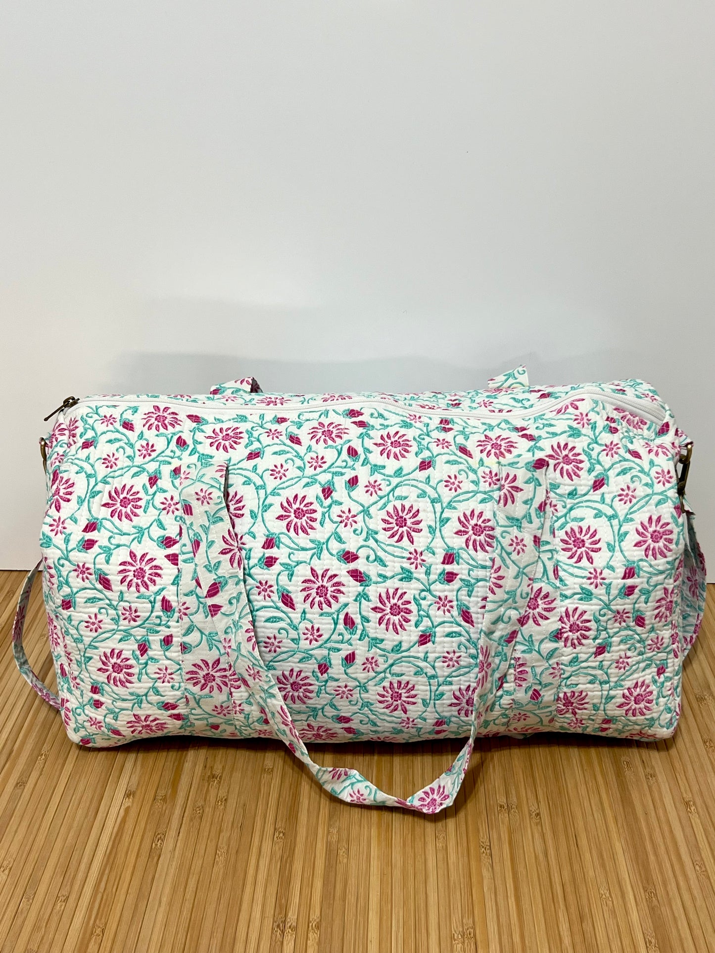 Bolso viaje de India de algodón hecho a mano | Bolso para usar como equipaje de mano o cabina